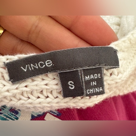 Vince White Sweater with Ribbed Knit - Picture 2 of 3